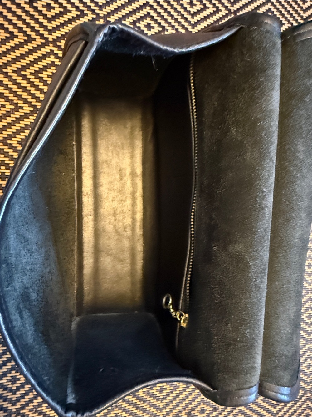 Vintage Coach LOGAN BAG 9907 black with brass - Picture 10 of 14